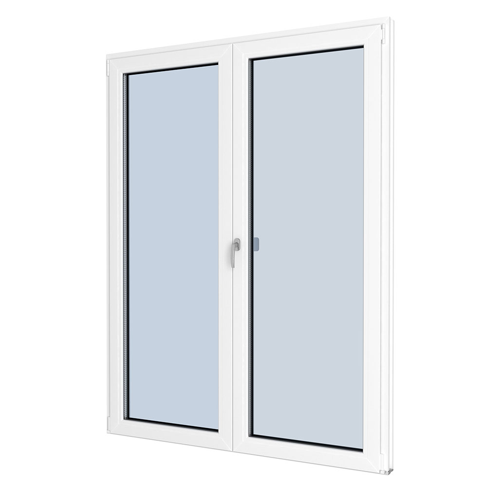 Fönsterdörr helglas PVC Premium, inåtgående pardörr