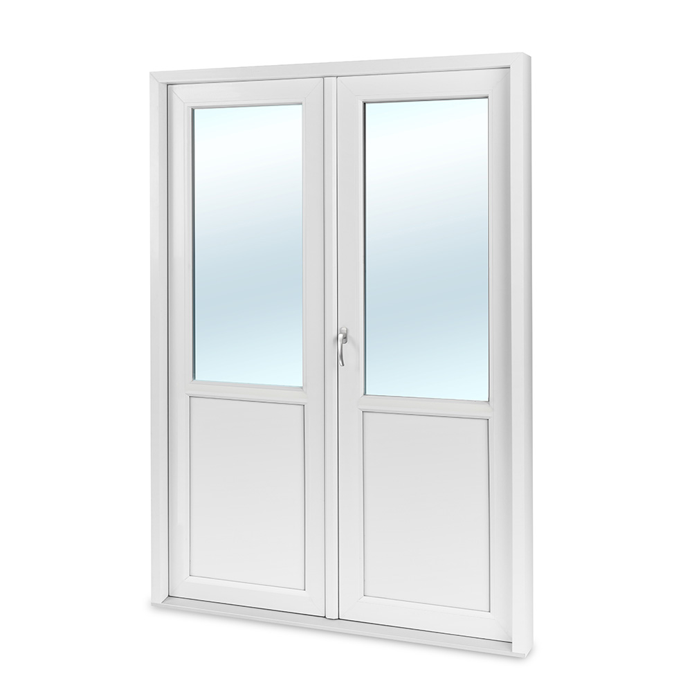 Fönsterdörr panel PVC Energi, utåtgående pardörr