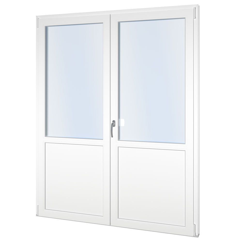 Fönsterdörr panel PVC Classic, inåtgående pardörr
