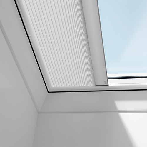 För Fasta Takfönsterkupoler Mörkläggande Plisségardiner 12x12, Vit