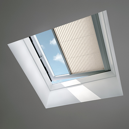 För Fjärrstyrda Takfönsterkupol Plisségardin 8x8, Sand