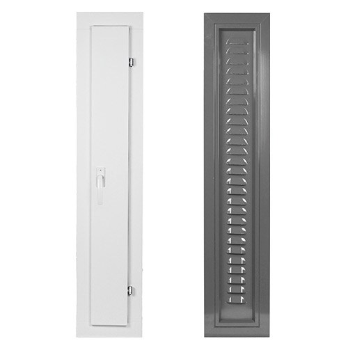 Både Vänster- Och Högerhängd Vädringslucka - Till Energi Alu 21, Askgrå, Högerhängd