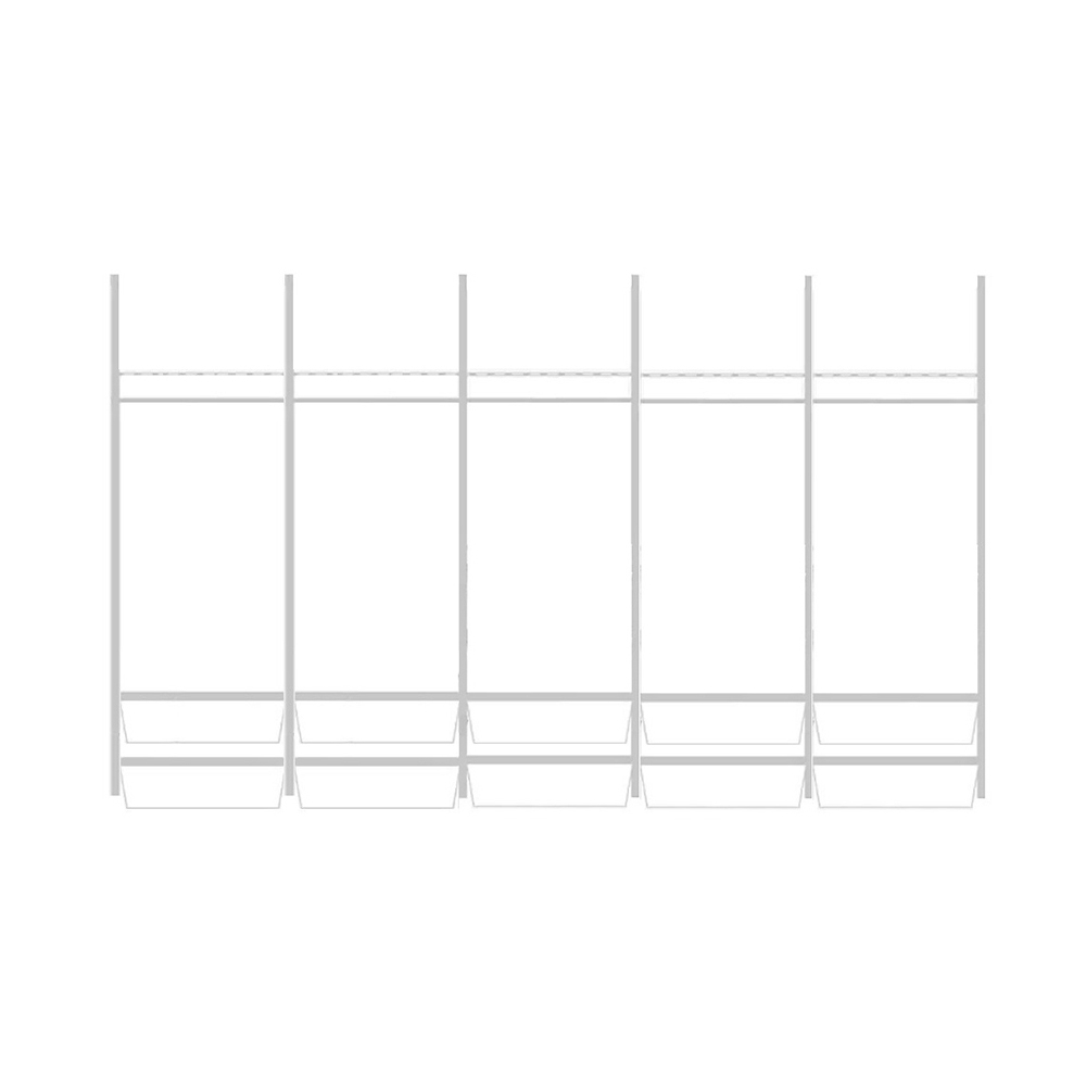 Garderobsinredning - 3100 mm Wiksbo låg