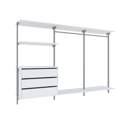 Bas Garderobsinredning Inredning Mix 3280 Mm - För 3 Dörrar