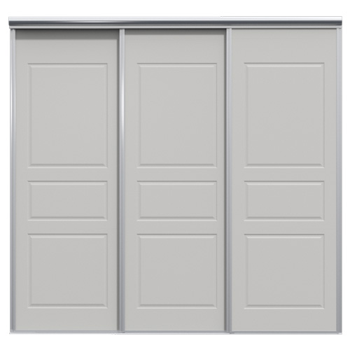 Mix Skjutdörr Allmoge Grå 2080 Mm 3 Dörrar