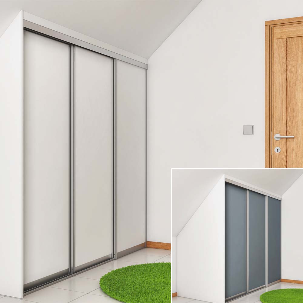 London Skjutdörr För Lägre Tak Låg 2630 Mm 3 Dörrar