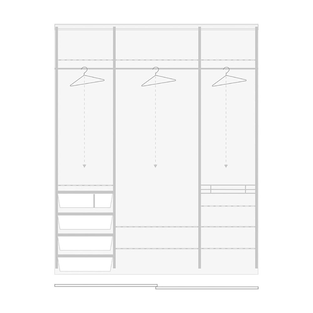 Innredningspakke Pelly System Hall 1400 - 1950 Mm