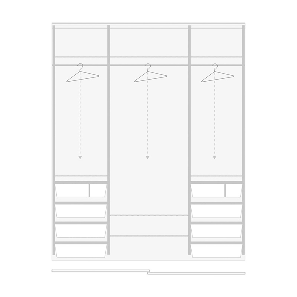 Innredningspakke Pelly System Soverom 1400 - 1950 Mm