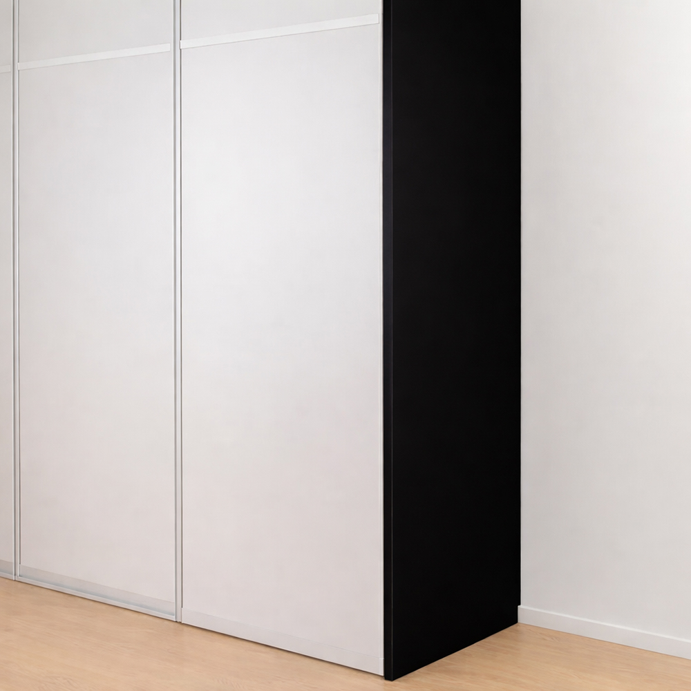 Gavlside svart For garderobeskrog