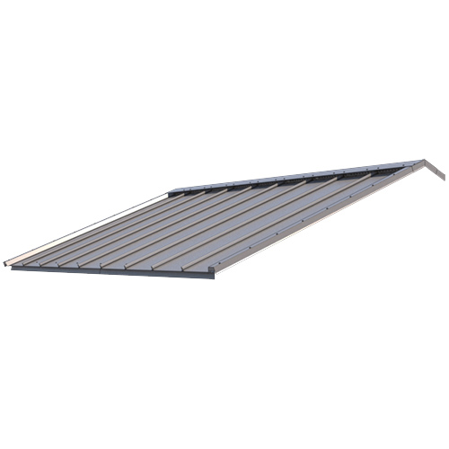 Komplett Pakker Stålplatetak Til Reisverk Glede Silver Metallic, 4075 Mm, 6990 Mm