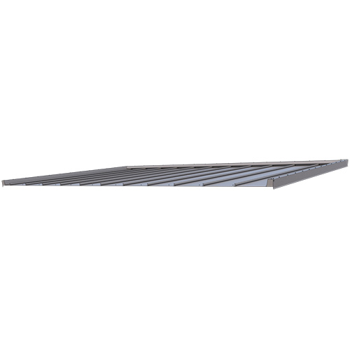 Komplett Pakker Stålplatetak Til Reisverk Skape Silver Metallic, 4383 Mm, 5990 Mm