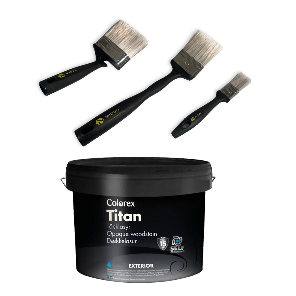 Toppstrøkpakke Colorex 26,1 l for hvitmalt reisverk