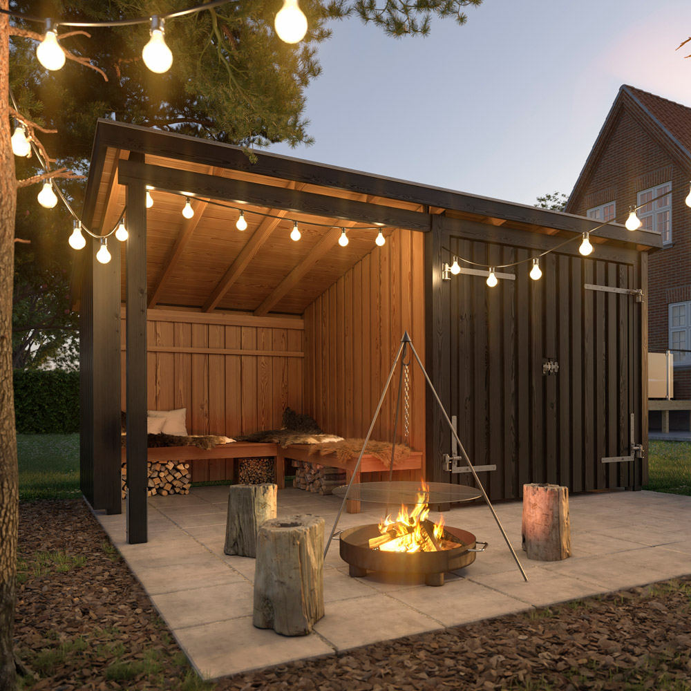 Nordic hagehus 9,5 m² Bod