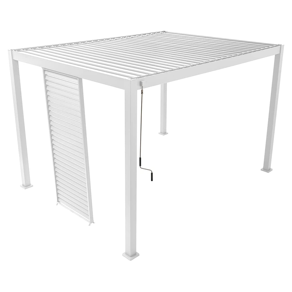 Skjerm til 4-metersvegg, 123,5cm tilbehør alu pergola