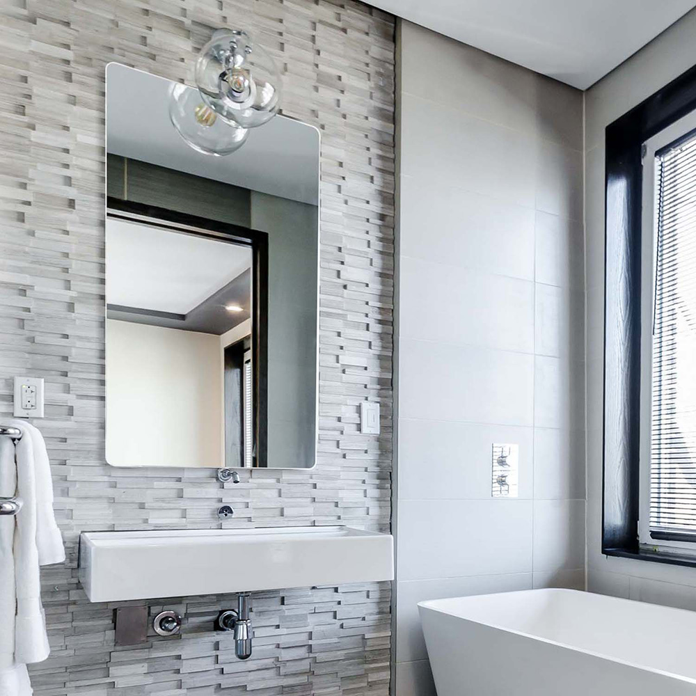 Spegel med infravärme IP54 InfraCenter