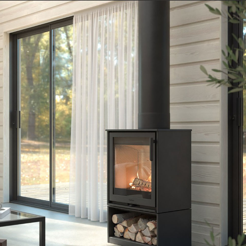 Contura 210 Kamin med skorstenspaket