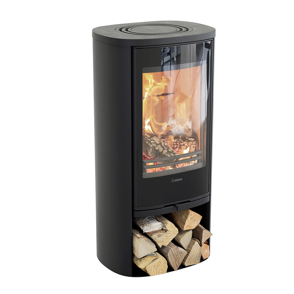 Contura 810G Style Kamin med skorstenspaket