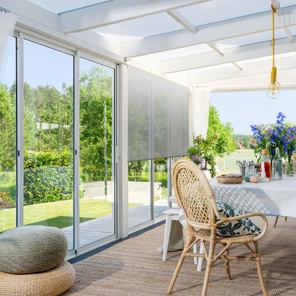 Rullgardin Skugga R4000 Screen 350 Cm, Mörkgrå - S33