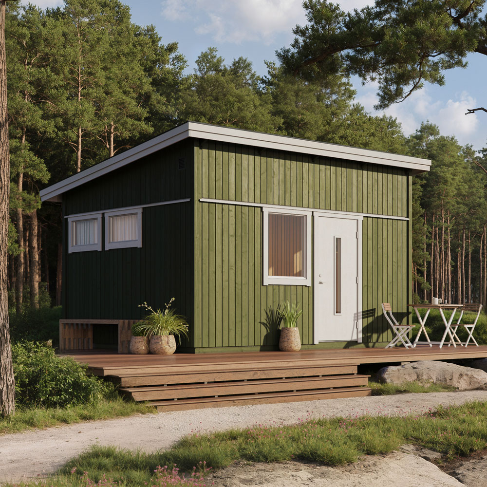 Attefallshuset Leksvik från Skånska Byggvaror