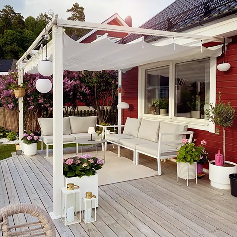 Jabo Seinään liitettävä Pergola 300 x 400 cm