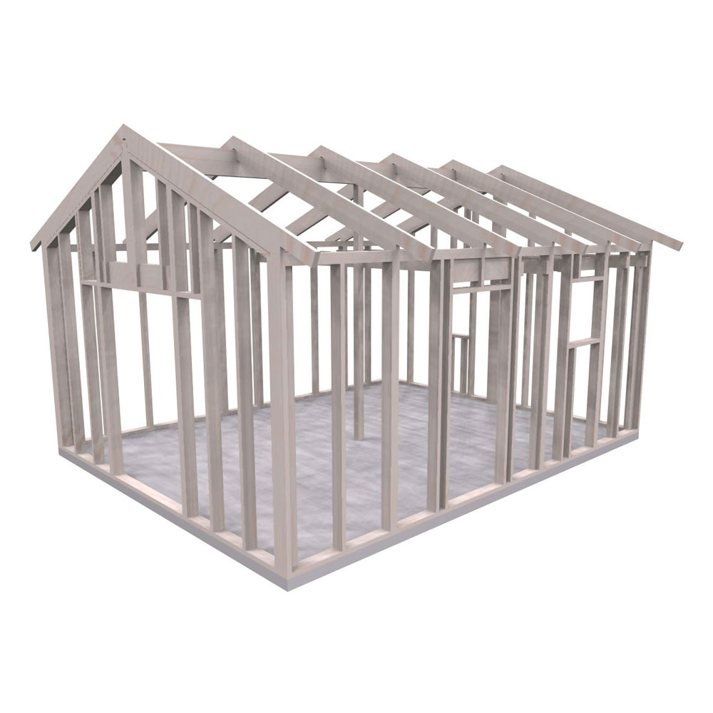 Attefallshus 22° – 28,6 m² Färdiga sektioner