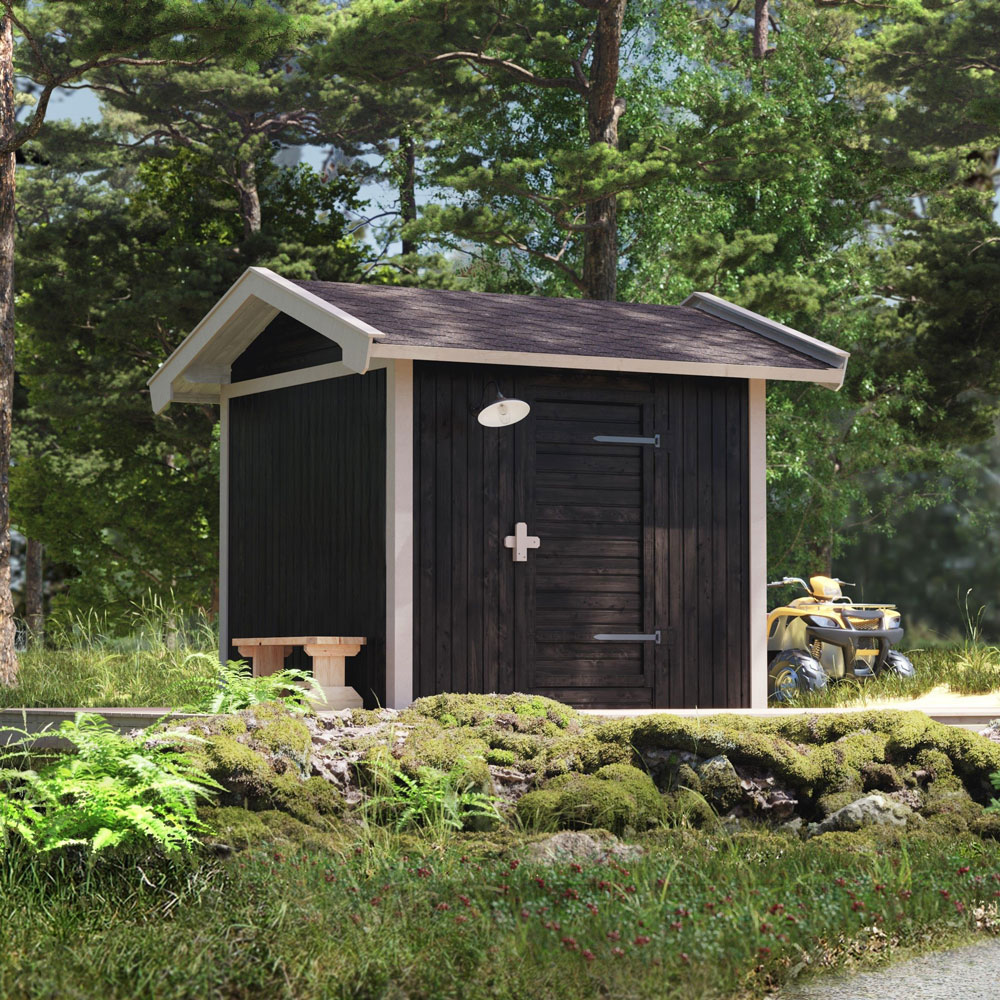 Förråd Peter 6,5 M² Trähuset Enkeldörr, Sida