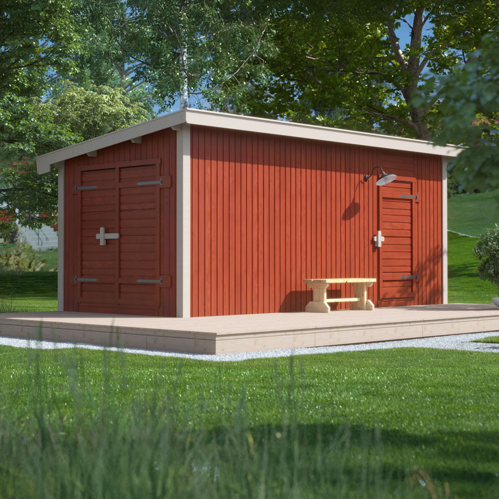 Förråd Saga 14,5 M² Trähuset Gavel