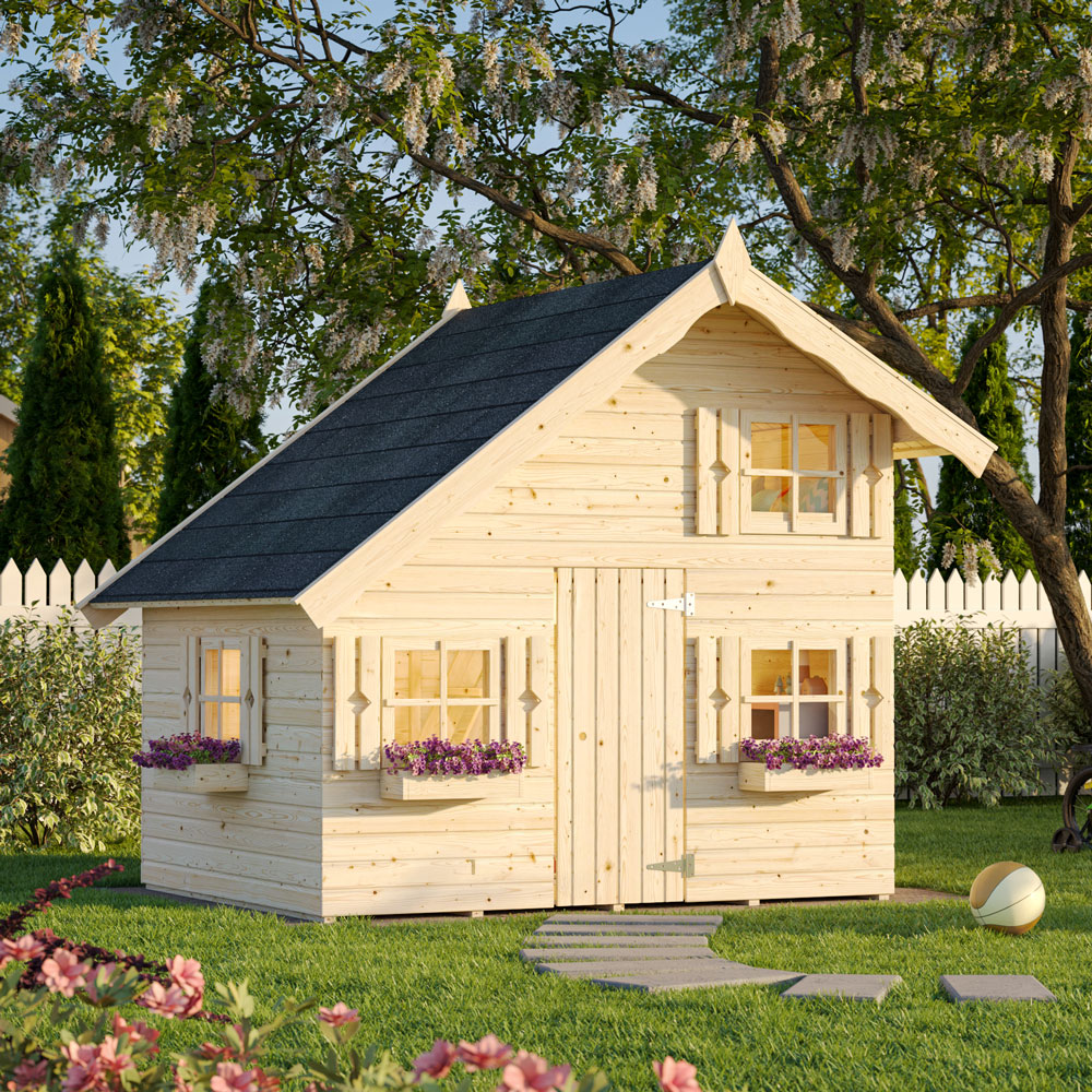 Palmako Lekstuga Tom 4,0 M² , Färdigmålad Vit