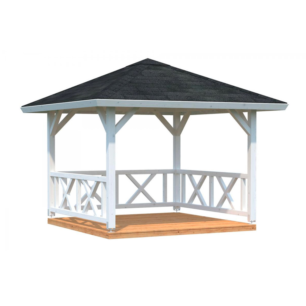 Palmako Paviljong Betty 9,0 - 25,0 M² , Vit, 9,0 M²