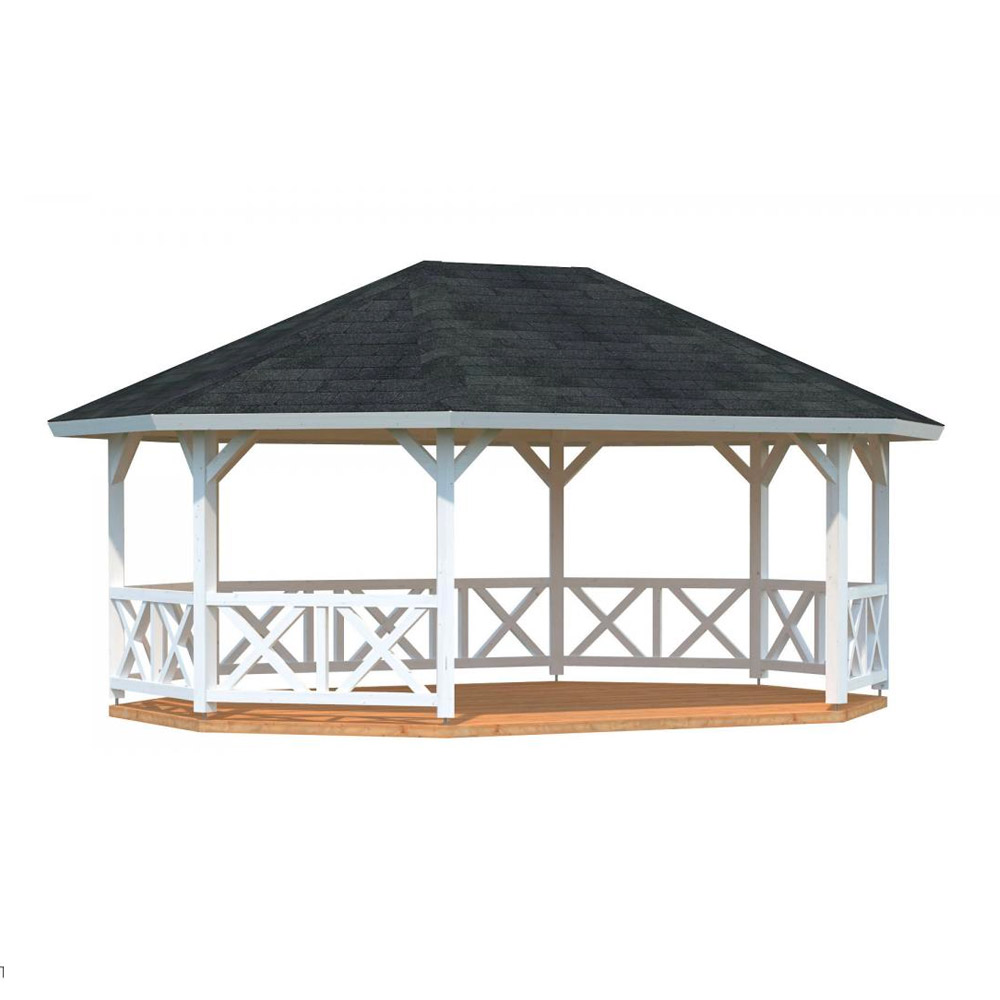 Palmako Paviljong Betty 9,0 - 25,0 M² , Vit, 25,0 M²