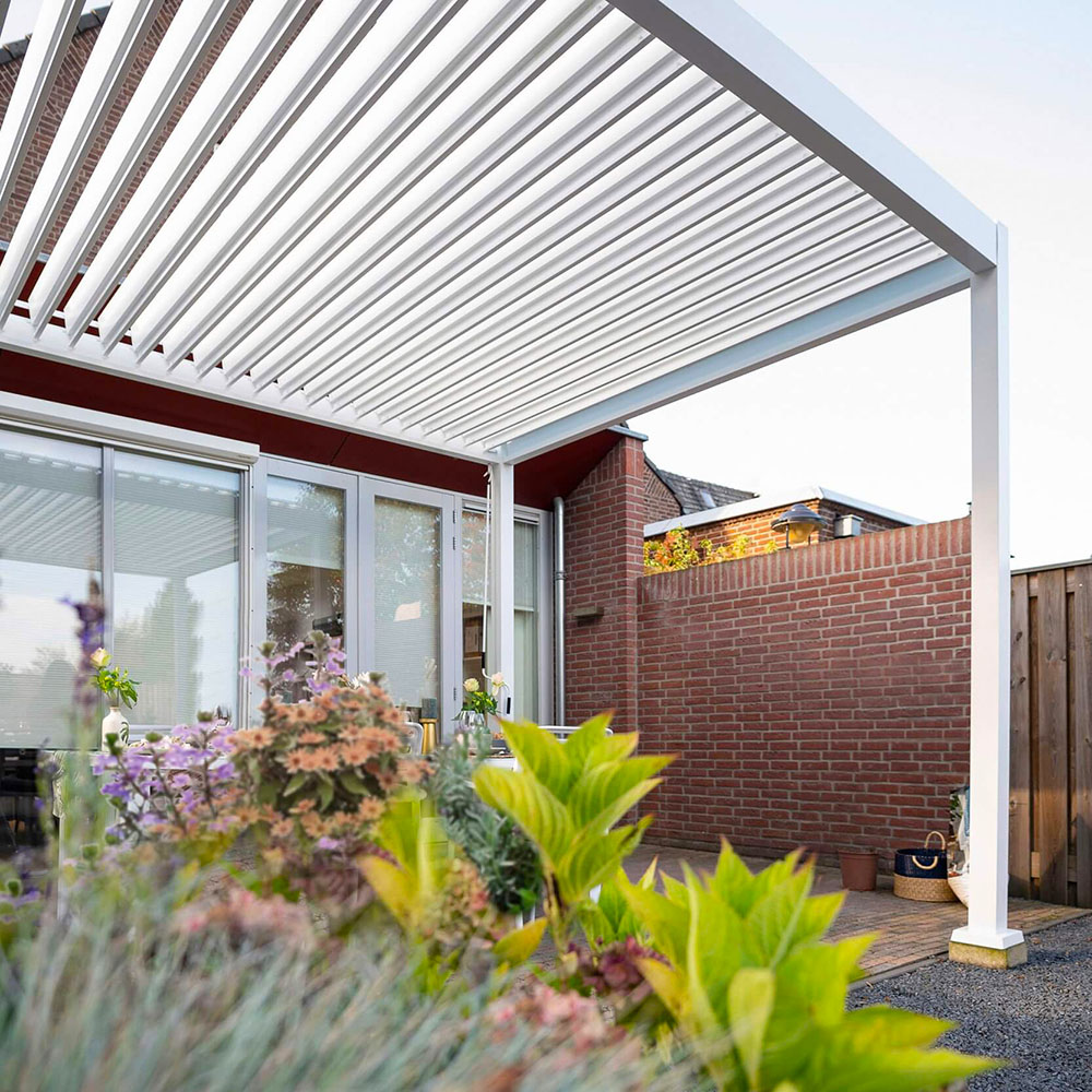 Pergola Aluminium 3 x 3 m med fällbart tak