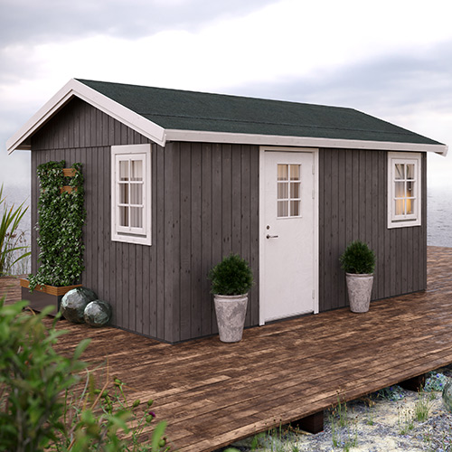 Stuga Hedwig 14,9 M² Brunröd Plåttak