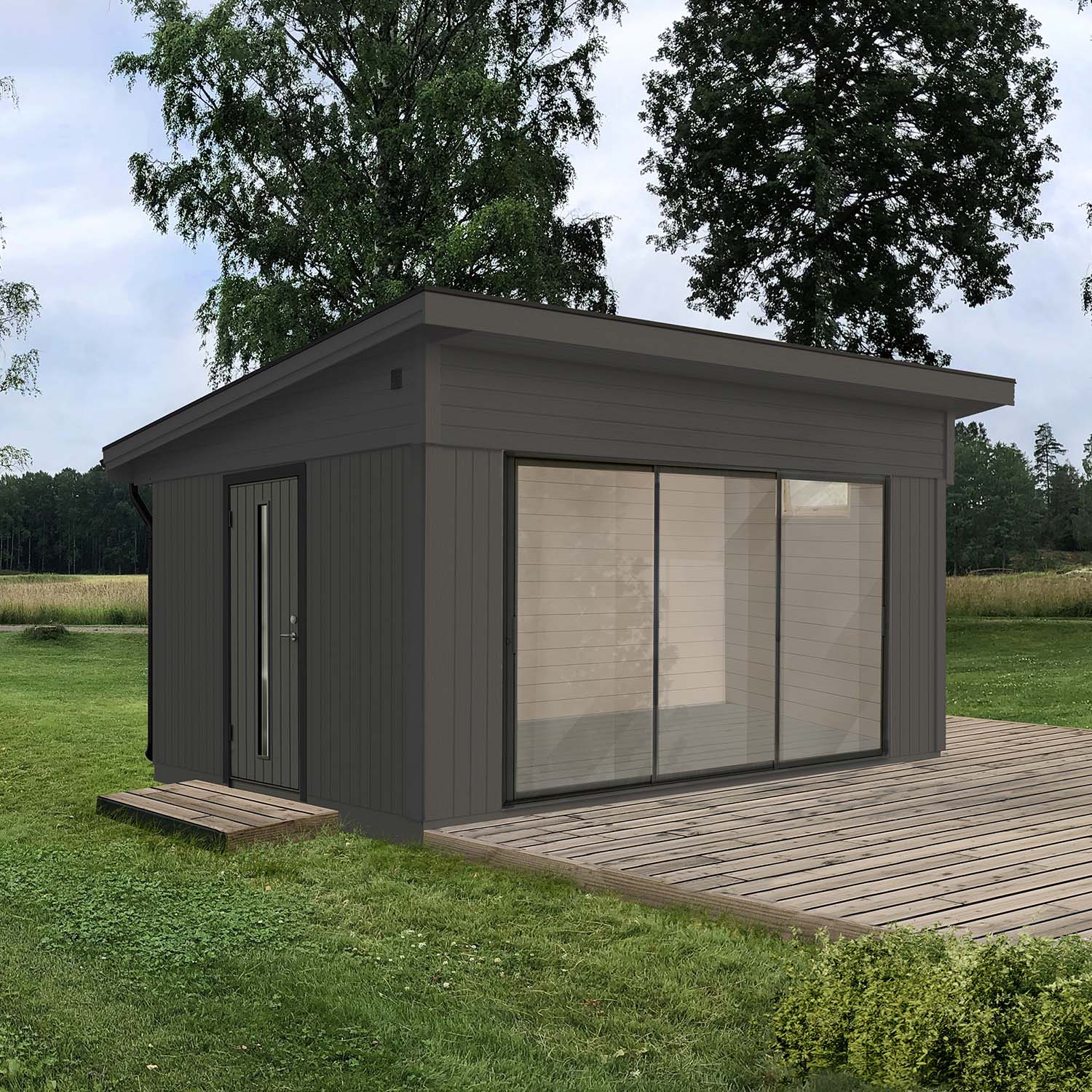 Stuga Lugnet 15 M² Isolent, Svart