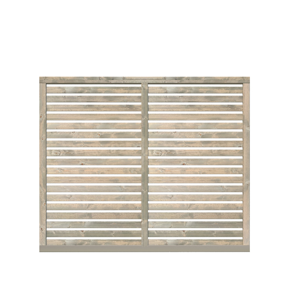 1800 X 1500 Mm Nina 6 - Skärm Gråimpregnerad