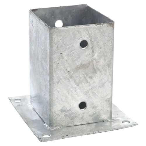 Stangholder med plate Galvanisert stål