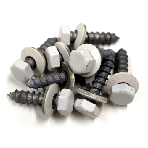 Träskruvar Vit 8 st 35 mm lång 8 mm tjock