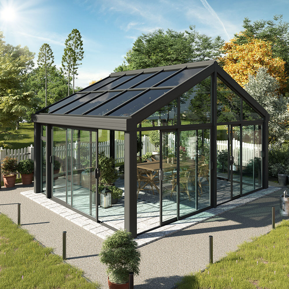 14,7 M² - Fristående Sadeltak Trivas Alu Vår-höst Grå, 2760, 5340