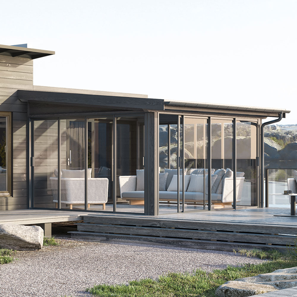 Fira - lageruterum Fasadmonterat pulpettak, i lager