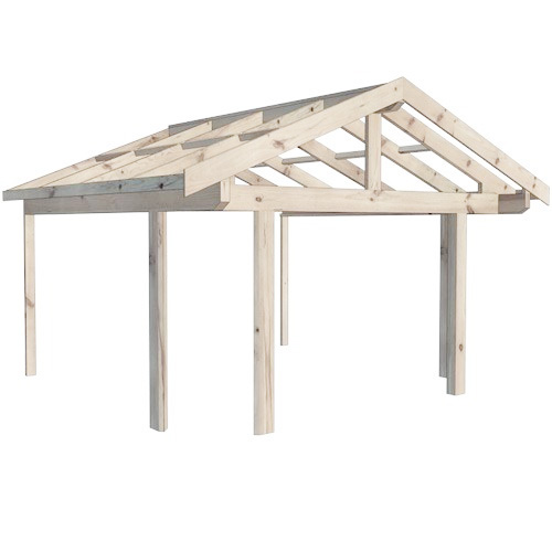 Färdigkapad För Fasadmontering Glädja Med Brutna Hörn 3575 Mm, Grundbehandlad/impregnerad, 3755 Mm