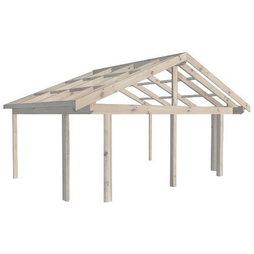 Färdigkapad För Fasadmontering Glädja Med Brutna Hörn 5390 Mm, 2975 Mm, Grundbehandlad/impregnerad