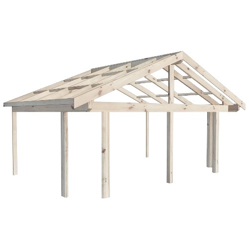Färdigkapad För Fasadmontering Glädja Med Brutna Hörn 5790 Mm, 3575 Mm, Grundbehandlad/impregnerad