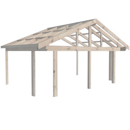 Färdigkapad För Fasadmontering Glädja Med Brutna Hörn 6790 Mm, 4075 Mm, Grundbehandlad/impregnerad