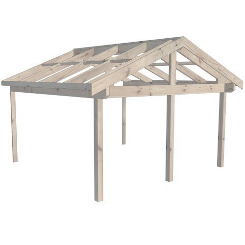 Färdigkapad För Fasadmontering Glädja Stomme 5190 Mm, 2975 Mm, Grundbehandlad/impregnerad