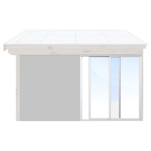 Måttbeställ Skjutpartier Uterum Vinter - Isomax Plus Vit, 2201-2300, 1801-1900