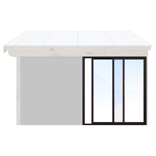 Måttbeställ Skjutpartier Uterum Vinter - Isomax Plus Svart, 2101-2200, 1301-1400