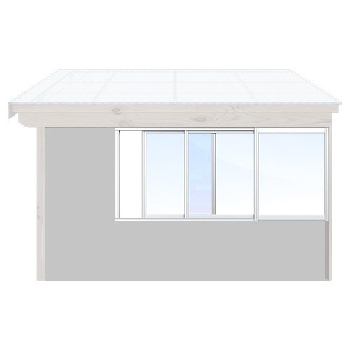 Måttbeställ Skjutpartier Uterum Vinter - Isomax Plus Vit, 701-800, 3601-3700