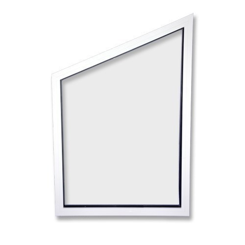 Fast Parti, Gavelspetsfönster Sommar - Optimal Vit, Vänster, 98,7 X 120,6/80,7 Cm