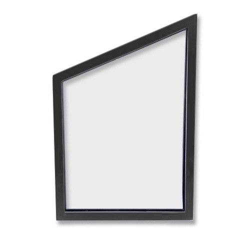 Fast Parti, Gavelspetsfönster Sommar - Optimal Vänster, 118,7 X 128,7/80,7 Cm, Svart