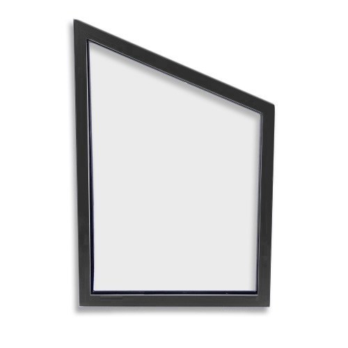 Fast Parti, Gavelspetsfönster Vår/höst - Isolent Höger, 128,7 X 132,7/80,7 Cm, Svart