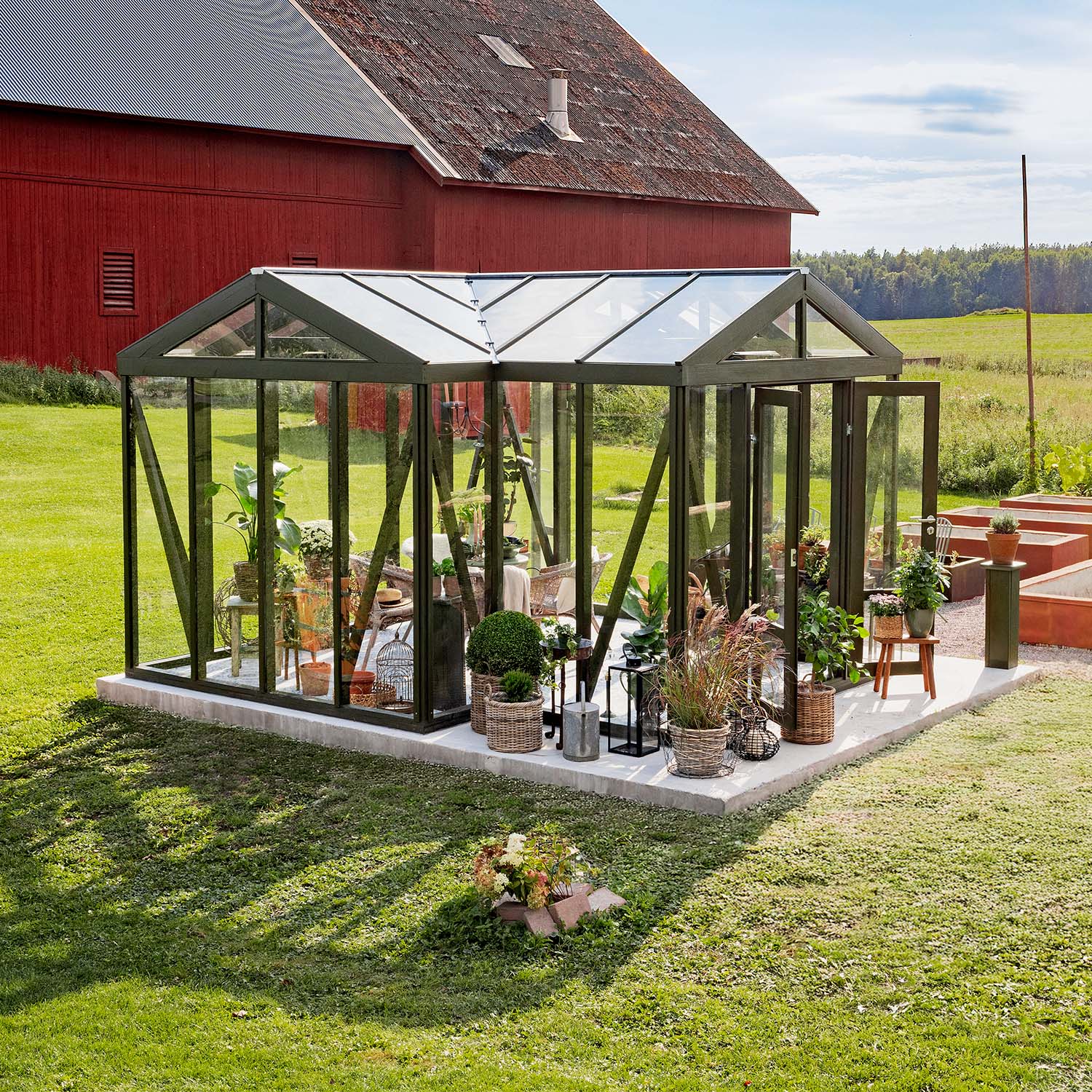 Växthus I Trä 14,8 M² Linnea Orangeri